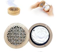 Kalanka-Diffuseur D'huile Essentielle Pierre Parfum Galet Diffuseur Huiles Essentielles Voiture Diffuseur Huiles Essentielles, Assainisseur D'air Salon Spa Yoga Chambre, Avec Boîte À Parfum Bois De B