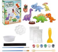 KALANKA-Dinosaure Moulage Plâtre, Figurine à Peindre, Activité Enfant 4 Ans, Peinture 3 Ans, Cadeau Garçon 7 Ans, Activités Manuelles 2 Ans, Cadeau 5 Ans