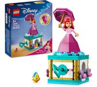 KALANKA-¿ Disney Princess Ariel Tournoyante - Jouet de Construction Rotatif avec Mini-Poupée, Figurine de Polochon & Accessoires Dont Diamant & Clé - Cadeau pour Fille dès 5 Ans 43259