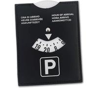 KALANKA-Disque de stationnement pour Zone Bleue européen en Cuir synthétique Soft-Touch Cm 10x13 (Disque horaire Luxe)