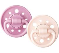 Kalanka-Dodie Sucettes Rondes Gaïa, Tetine Pour Bébé, 0-6 Mois, Rose, Lot De 2