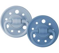 Kalanka-Dodie Sucettes Rondes Gaïa, Tetine Pour Bébé, 6-36 Mois, Bleu, Lot De 2