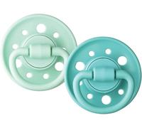 Kalanka-Dodie Sucettes Rondes Gaïa, Tetine Pour Bébé, 6-36 Mois, Vert, Lot De 2