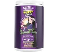 Kalanka-Dona Flora - Masque Capillaire Super Lisos - 1000ml - Lissage, Nutrition Et Anti-Frisottis - Enrichi En Argan, Macadamia Et Kératine