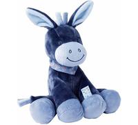 KALANKA-Doudou Âne Alex, Compagnon dès la naissance, Hauteur : 24 cm, Alex et Bibou, Bleu