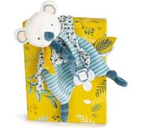 KALANKA-- Doudou Attache Tétine - Collection Yoca le Koala - Boite Cadeau - 20 Cm - Doudou Attache Sucettes Adorable et Doux - Idée Cadeau de Naissance Fille et Garçon - DC3665