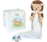 Kalanka-- Doudou Attache Tétine, Sucette - Hérisson - Unicef - Boite Fleur - 12 Cm - Idée Cadeau De Naissance Fille Et Garçon - Garantie Doudou Perdu - Dc3983
