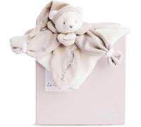 KALANKA-DOUDOU ET COMPAGNIE - Doudou Plat Ours Collector - Taupe - 3 Couleurs au Choix - Ourson avec Bonnet de Nuit - avec Boite Cadeau pour Offrir - Cadeau Naissance Bébé - Garantie Doudou Perdu - D