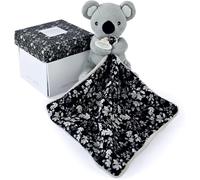 KALANKA-DOUDOU ET COMPAGNIE - Pantin Koala Gris Avec Doudou Vice Versa - 12 cm - Collection Boh`aime - Dès la Naissance - Jolie Boîte Cadeau Fleur Incluse - Garantie Doudou Perdu - Idée Cadeau Bébé -