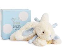 KALANKA-- Doudou Lapin Bonbon - Boite Cadeau - Bleu - 25 Cm - Doux - Idée Cadeau de Naissance Fille et Garçon - Garantie Doudou Perdu - \u200eDC3379