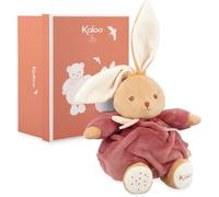 KALANKA-- Doudou Lapin Bordeaux 17cm - Peluche Ultra-Douce et Moelleuse pour Bébé - Compagnon Tendre Dès la Naissance - Taille idéale pour Petites Mains - Cadeau de Naissance - K214009