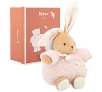 KALANKA-- Doudou Lapin Rose 17cm - Peluche Ultra-Douce et Moelleuse pour Bébé - Compagnon Tendre Dès la Naissance - Taille idéale pour Petites Mains - Cadeau de Naissance - K214017