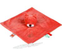 KALANKA-Doudou Oscar le Renard avec Attache pour Sucette, 28 x 28 cm, Fanny et Oscar, Orange