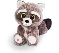 KALANKA-- Doudou-Peluche GLUBSCHIS Raton Laveur Clooney 25cm, avec des Grands Yeux Scintillants, 45569 gris