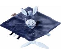 KALANKA-Doudou Plat Âne Alex, 27 x 27 cm, Alex et Bibou, Bleu