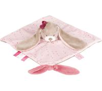 KALANKA-Doudou Plat Lapin Nina, Nina, Jade et Lili, 27 x 20 x 5 cm, Beige/Rose