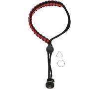KALANKA-Dragonne pour Appareil Photo avec Anneau D 1/4" Et Vis Réglable Dragonne pour Appareil Photo Compatible avec Insta 360 X3 Perches à Selfie Caméras d'action Noir Et Rouge