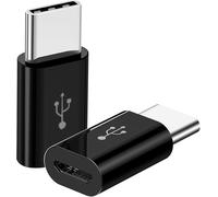 KALANKA-DragonTrading Adaptateur micro USB vers USB C, USB de type C mâle vers micro USB femelle, adaptateur USB C compatible avec les téléphones de type C, tablettes et plus encore (noir) (3)