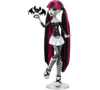 KALANKA-Drame au Cinéma Poupée Draculaura, poupée de collection en noir et blanc avec mini-affiche de film et affiche de film grandeur nature, thème films d¿horreur, jouets et cadeaux, HKN27