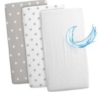 Kalanka-Drap Housse Cododo Pour Nacelle Ensemble De 2 Draps Lot De 3 : 90 X 55 Cm Avec Protege Matelas Impermeable - Alese Bebe Compatible Avec Berceaux Landeau Couffin Et Poussette Enfant