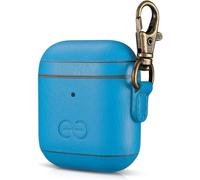 Kalanka-Dreem Om Airpods 1 & 2 Funda De Cuero Vegano Con Clip - Compatible Con Auriculares Inalámbricos Bluetooth De Apple Para Iphone - Slate