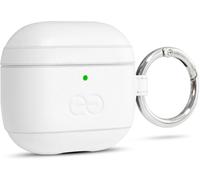 Kalanka-Dreem Om Airpods 4 Funda De Cuero Vegano Con Clip - Compatible Con Auriculares Inalámbricos Bluetooth De Apple Para Iphone - Blanco