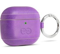 Kalanka-Dreem Om Airpods 4 Funda De Cuero Vegano Con Clip - Compatible Con Auriculares Inalámbricos Bluetooth De Apple Para Iphone - Morado