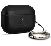 KALANKA-Dreem Om AirPods Pro 2 Housse en Cuir Vegan - Compatible avec Les écouteurs sans Fil Bluetooth Apple pour iPhone - Noir
