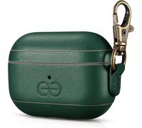 Kalanka-Dreem Om Airpods Pro Funda De Cuero Vegano Con Clip - Compatible Con Auriculares Inalámbricos Bluetooth De Apple Para Iphone - Verde