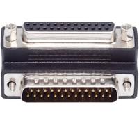 KALANKA-DSUB parallèle LPT AES/EBU DB25pin écrou mâle à Adaptateur d'extension de vis Femelle connecteur DB coudé vers Le Bas à 90 degrés