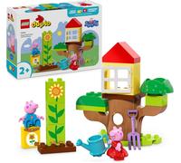 KALANKA-Duplo Le Jardin et la Cabane dans l¿Arbre de Peppa Pig - Jouet Éducatif pour Enfants dès 2 Ans - Motricité Fine - 2 Figurines, Briques de Fleurs & Accessoires - Cadeau pour Fille ou Garçon 10