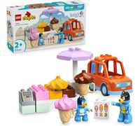 KALANKA-Duplo Visite chez Le Marchand de Glace avec Bluey - Jouet Educatif avec Voiture, Stand de Glaces & 2 Figurines Dont Papa Bandit - Motricité Fine - Cadeau pour Fille ou Garçon dès 2 Ans 10458