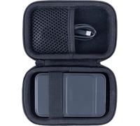 Kalanka-Dur Cas Étui De Voyage Housse Pour Anker Powercore Magnetic 5k Avec Support 5000mah Batterie Externe Power Bank Chargeur Portable (Noir)