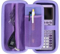 KALANKA-Dur Étui de Protection Compatible avec Texas Instruments TI-83 Premium CE/TI 82/TI-NSPIRE CX II-T/TI-30 ECO RS/TI-84 Plus CE-T/TI-Nspire CX Cas Calculatrice Graphique