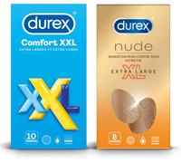 Kalanka-Durex - Lot De 2 Boîtes De Préservatifs - Confort Xxl X10 Et Nude Xl X8