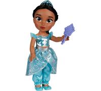 KALANKA-e - Poupée 38cm Jasmine Aladin - Licence Officielle Disney - Collection Mon Amie Princesse - Robe Effets Argentés Et Brosse Incluse - Poupées à Collectionner - Dès 3 Ans