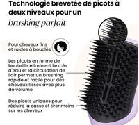 Kalanka-Easy Dry & Go, Grande Brosse À Cheveux Ventilée, Cheveux Mouillés, Longs, Fins À Normaux, Volume, Douceur, Brillance. Brosse Blow Dry, Pour Gagner Du Temps Et Réduire La Casse, Lilas