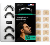 Kalanka-Ecarteur Nasal Magnétique Premium Notice ¿ Pack 60 Jours (120 Patchs) Aimantés ¿ Anti Ronflement Efficace Puissant, Dilatateur Nasal Pour Respiration Optimale, Sommeil Réparateur & Activité S