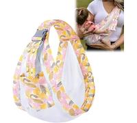 Kalanka-Écharpe De Portage Réglables,Porte Bebe Hanche Respirante,Latérale Porte Bebe,Portable Echarpe De Portage Bebe,Porte Bébé Latéral Pour Les Nouveau-Nés Jusqu'à 3-36 Mois (Rose)