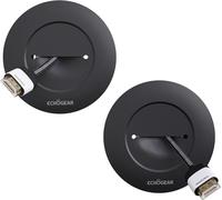 KALANKA-Echogear Kit De Gestion De Câbles pour TV Montée sur Support Mural TV - Goulottes Cache-Câble Facile à Installer pour Fils Electrique Basse Tension - Noir