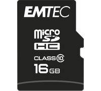 Kalanka-, Ecmsdm16ghc10cg, Carte Microsd 16 Go Classe 10, Idéale Pour Smartphones Et Caméras, Vitesses De Lecture Jusqu'à 20 Mb/S Et Écriture Jusqu'à 12 Mb/S, Couleur : Noir