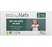 KALANKA-ECO by Naty Couches Ecologiques pour Bébé - Couches écologiques à base de plantes, parfaites pour la peau sensible de bébé et qui empêchent les fuites (Taille 4 - 88 couches)