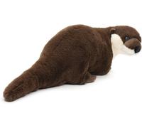 KALANKA-Eco-Line Loutre Debout en Peluche 100% recyclé 42 cm de Long