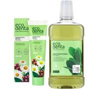 Kalanka-Ecodenta Kit Cosmétique D'hygiène Buccale I Dentifrice Avec Calident, Extrait De Camomille, Extrait De Clou De Girofle 100 Ml Et Antibactérien Multifonction \U2013 Rince-Bouche 500 Ml