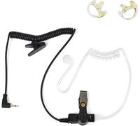 KALANKA-Écouteur de Casque de Surveillance de 2,5 mm pour récepteur/écoute Uniquement avec Tube de Bobine Acoustique à Couverture d'air et Une Paire d'embouts Moyens pour Radio Motorola Yaesu Kenwood