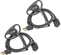 KALANKA-Écouteur Talkie-walkie avec Micro en Forme de D Compatible avec Motorola CP88 CP040 GP300 GP308 CT150 Oreillette Radio (2 pièces)