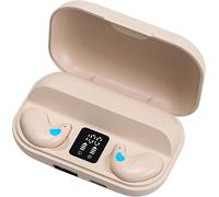 KALANKA-Écouteurs Bluetooth Sleep, Mini écouteurs Intra-Auriculaires Bluetooth 5.3 Invisibles, Écouteurs Sleep pour Petites Oreilles, Écouteurs à Réduction de Bruit pour Le Sommeil latéral (Nude)