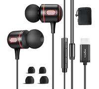 KALANKA-Écouteurs Filaire USB C/Type C Intra-Auriculaires avec Micro et Contrôle du Volume, Compatibles avec Samsung S25/S24 Ultra/Flip 6, iPhone 15/16 Pro Max, Google Pixel 9, Xiaomi, Huawei, iPad