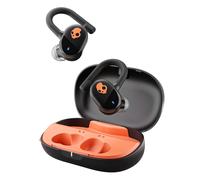 KALANKA-Écouteurs Intra-Auriculaires sans Fil Push Play Active de Skullcandy, Autonomie 34 h, Mode Stay-Aware, Micro, Fonctionnent avec Appareils iPhone, Android et Bluetooth - True Black/Orange