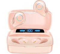 KALANKA-Écouteurs sans Fil, Bluetooth 5.0 Intra Ecouteur 156H Playtime Stéréo Oreillette avec Mic, IPX7 Étanche Charge Rapide Casque avec USB-C LCD Étui de Chargement pour iPhone Samsung Android